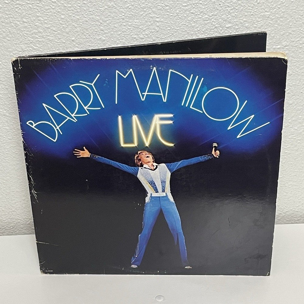 Barry Manilow Live 2LP AL8500 Vinyl Gatefold Orig Inner Sleeves 1977 EX